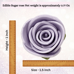 confect sugar roses topper sugar roses for cake decorations cupcakes doughnut edible toppers ombre 6 pack of 12