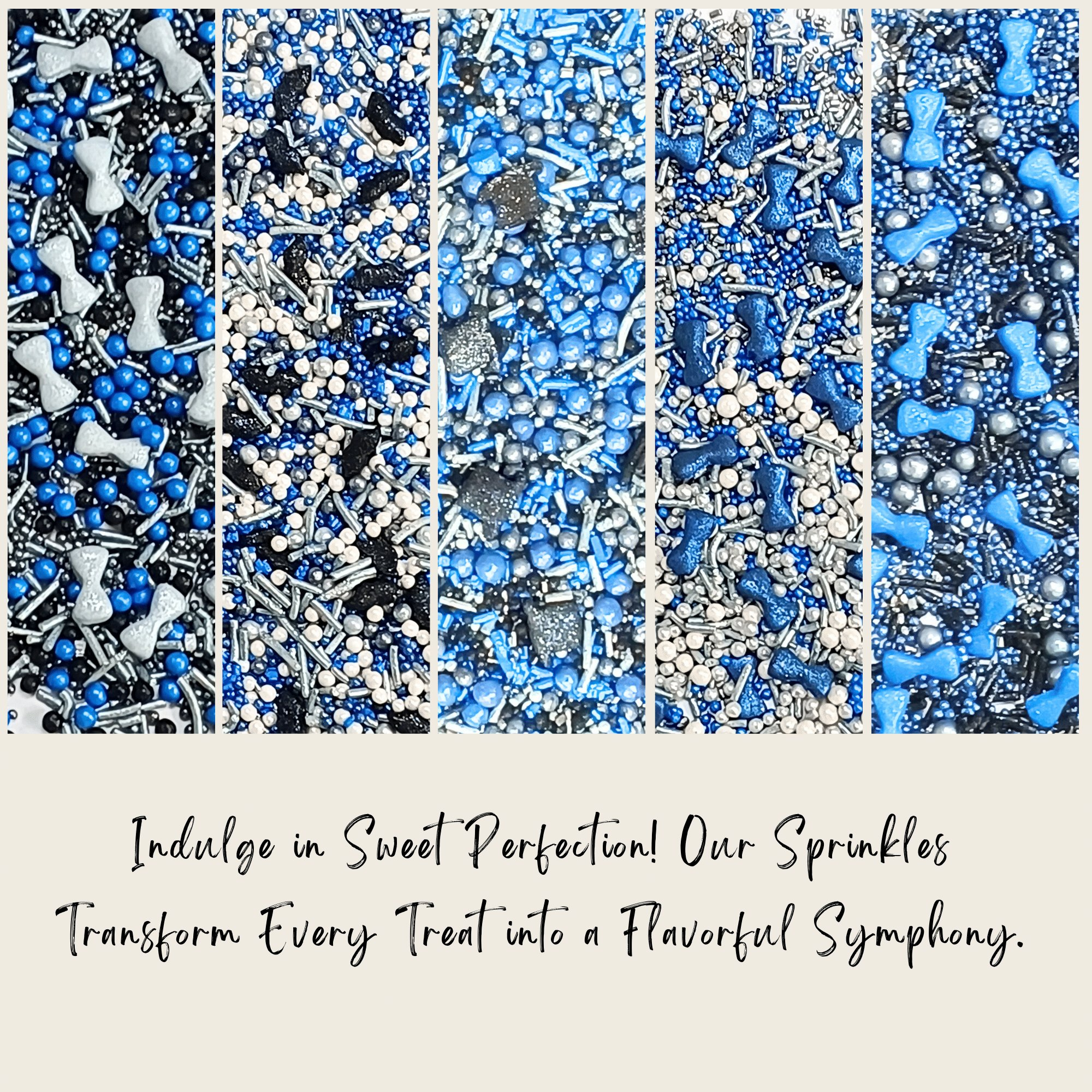 confect edible sprinkles black blue white sprinkles mix 100gms
