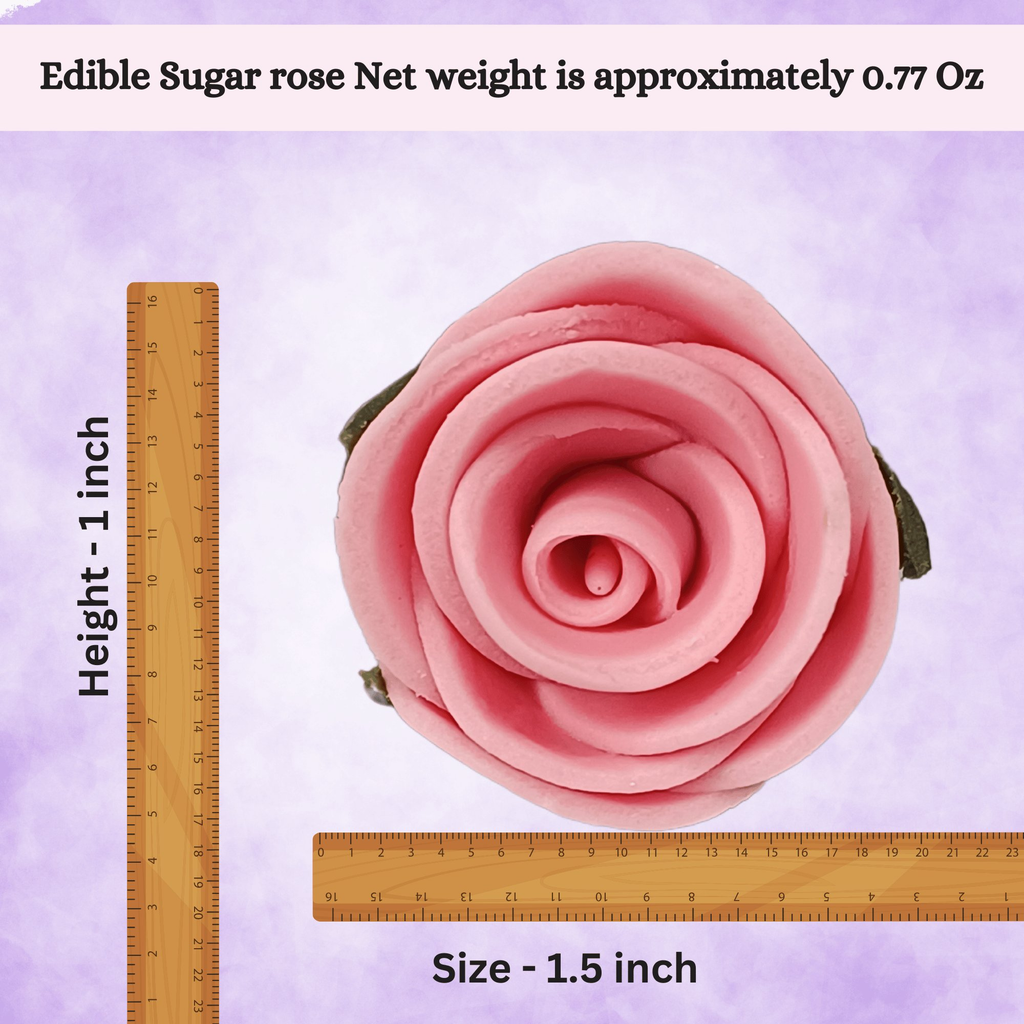 confect sugar roses topper sugar roses for cake decorations cupcakes doughnut edible toppers ombre 4 pack of 12