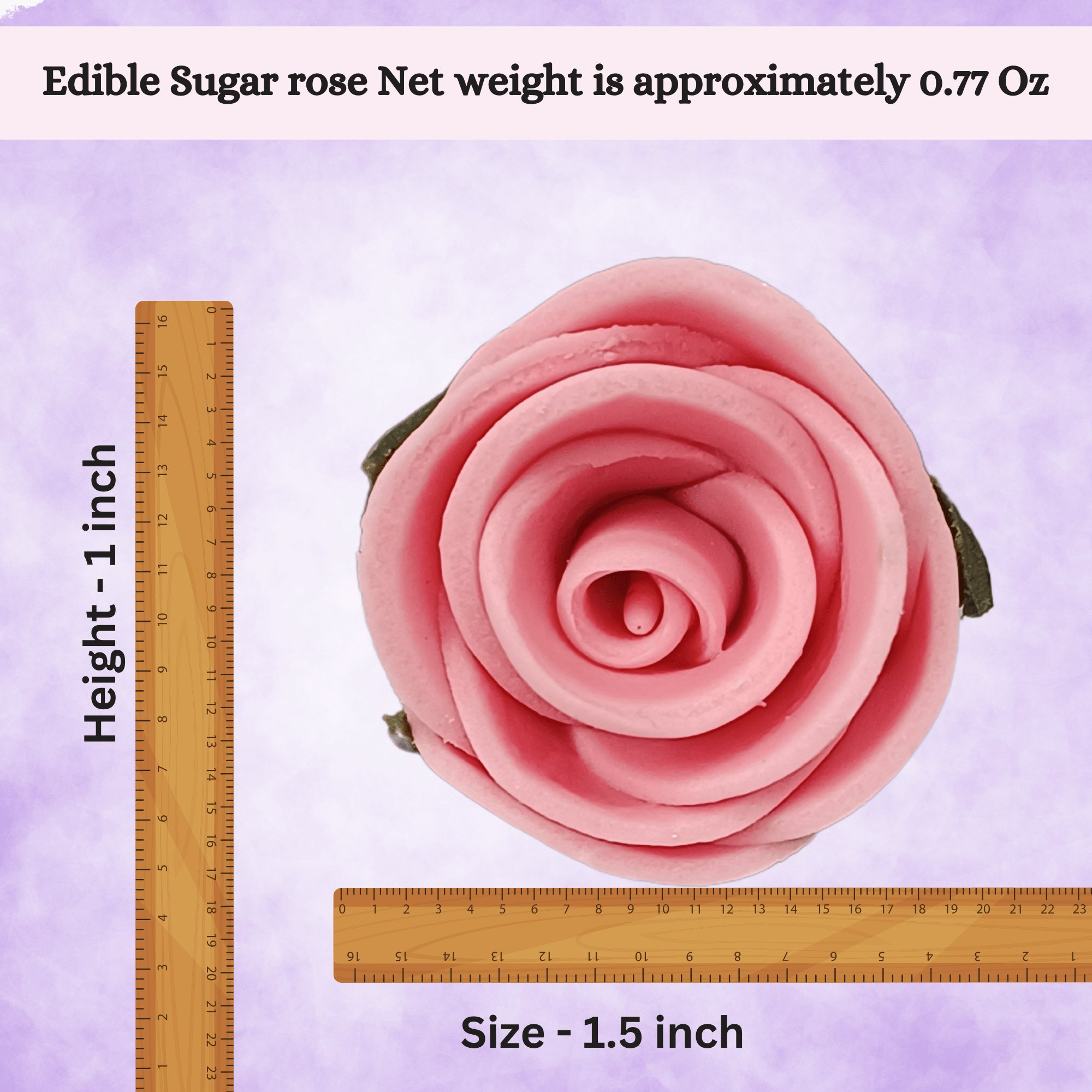 confect sugar roses topper sugar roses for cake decorations cupcakes doughnut edible toppers ombre 4 pack of 12