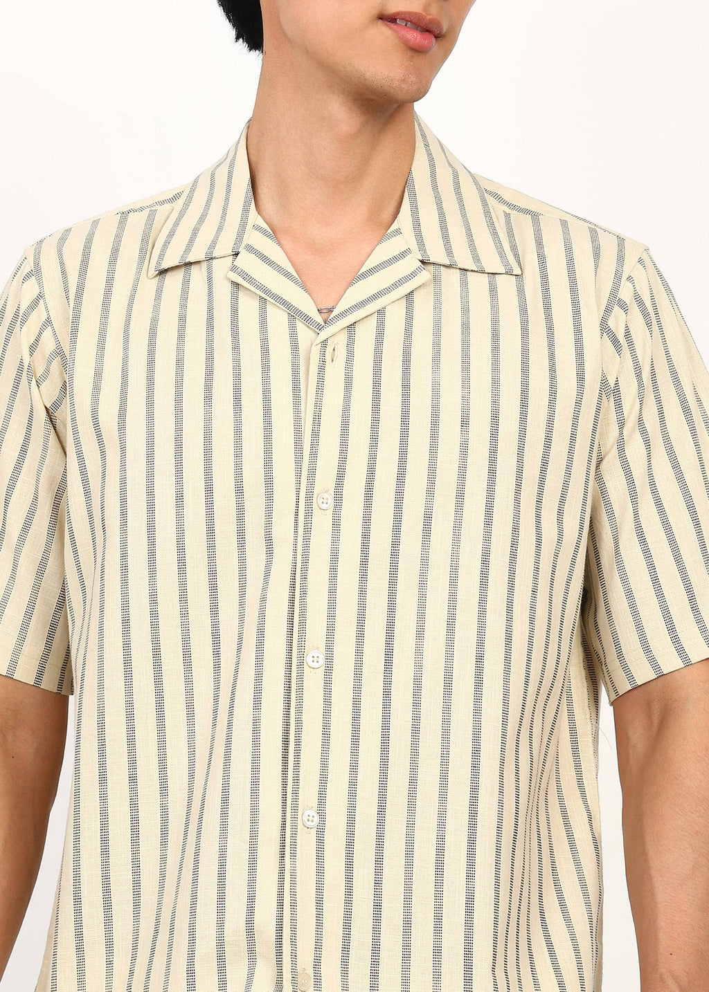 Fabmade Ivory Stripe Calm Shirt