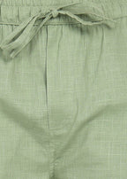 Fabmade Sage Linen Shorts