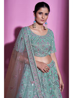 Myra Blue Gota Silk Embroidered Designer Lehenga Choli