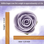 sugar roses for cake cupcake decoration lavender 120 gms
