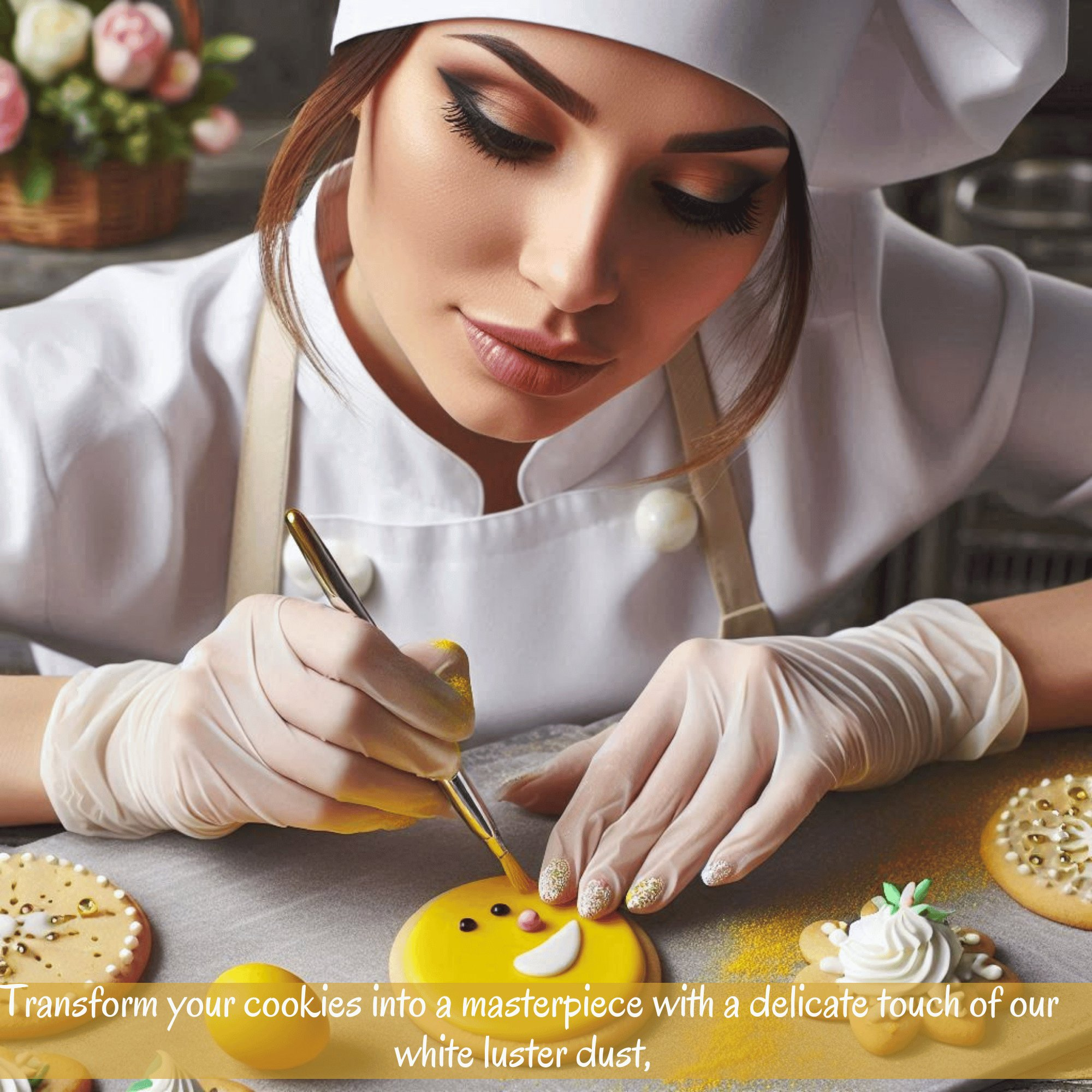 marigold yellow edible luster dust 5 g
