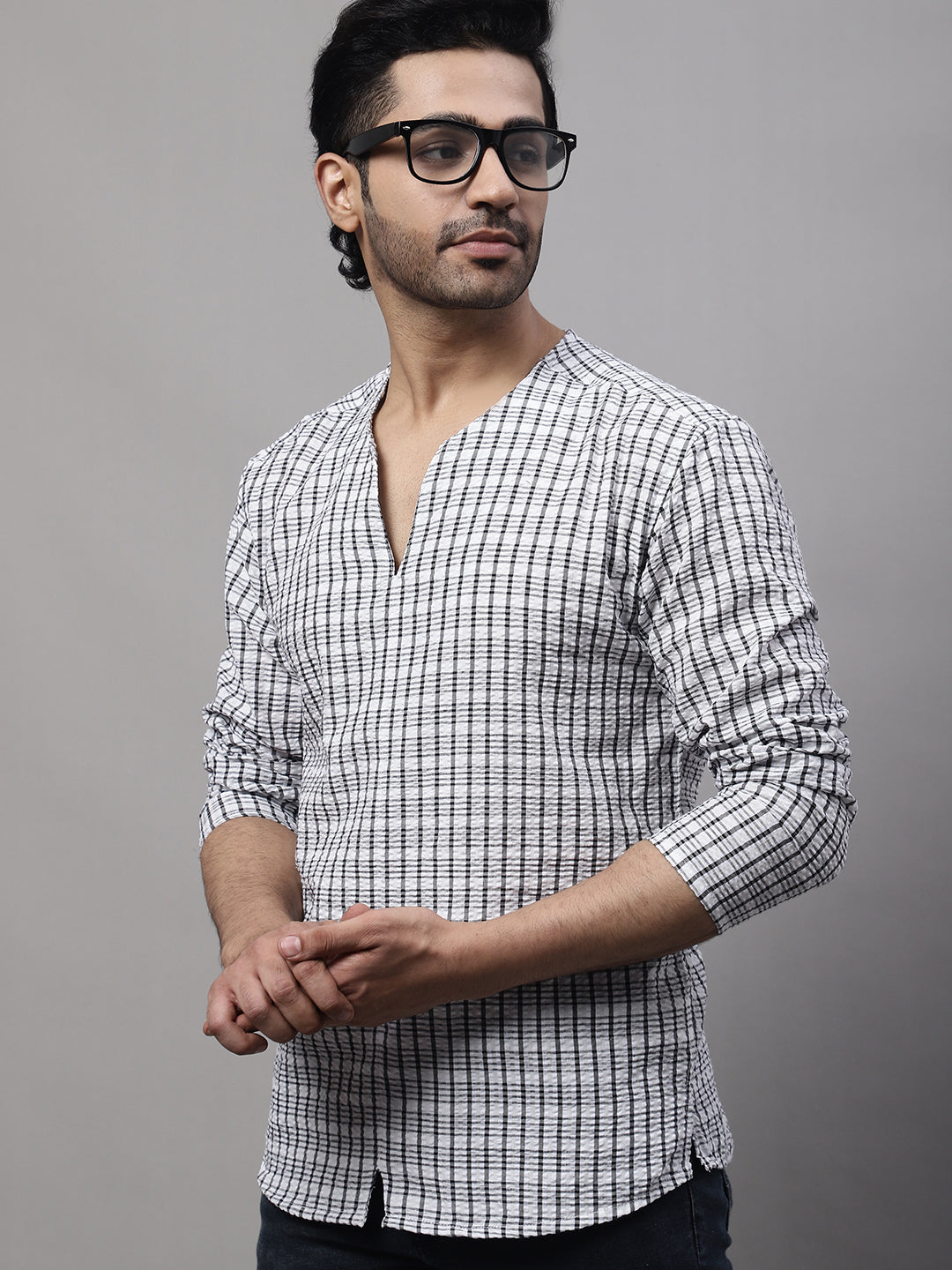 Even Apparels Multi Pure Cotton Open Neck Kurta - Distacart