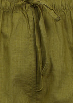 Fabmade Olive Linen Trousers