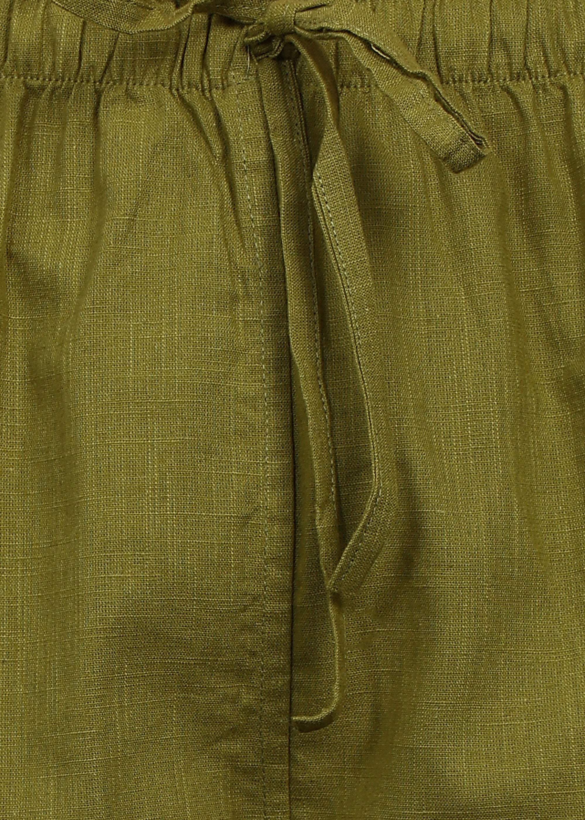 Fabmade Olive Linen Trousers