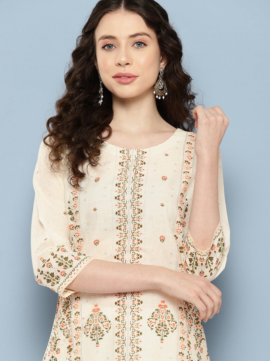 Ahalyaa Women Floral Printed Kurta