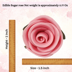 confect sugar roses topper sugar roses for cake decorations cupcakes doughnut edible toppers ombre 3 pack of 12