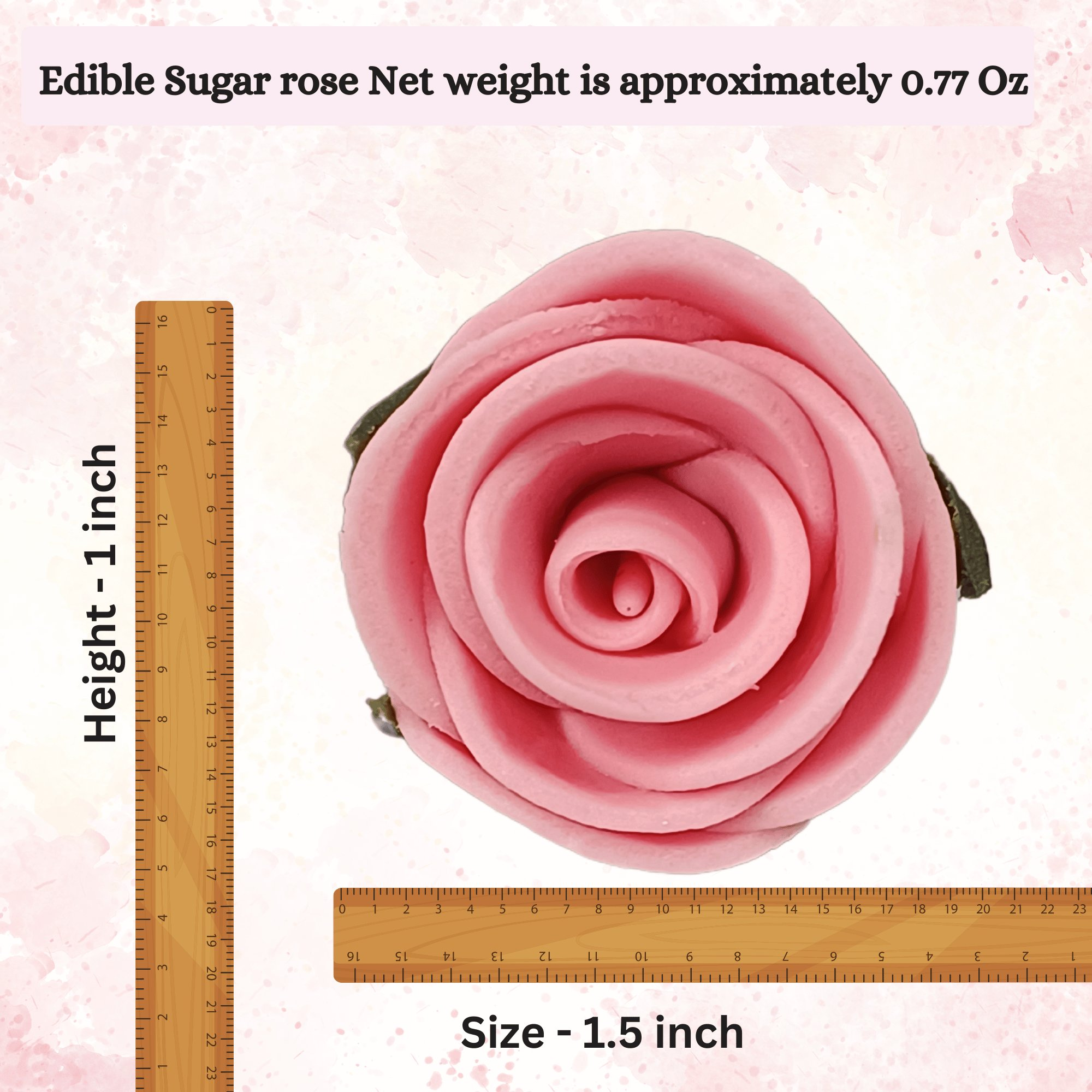 confect sugar roses topper sugar roses for cake decorations cupcakes doughnut edible toppers ombre 3 pack of 12