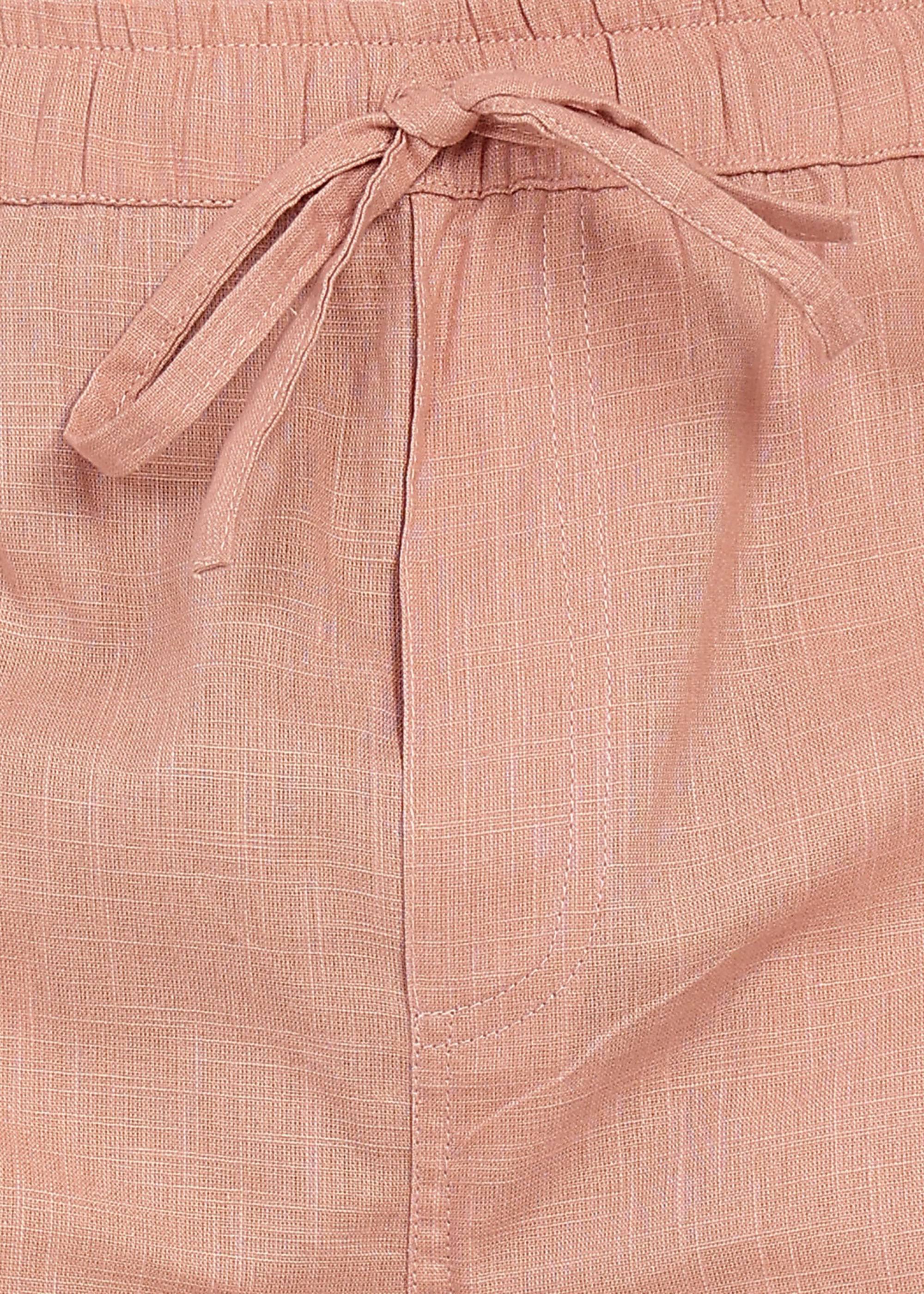 Fabmade Men’S Peach Linen Shorts