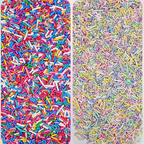 confect rainbow magic sprinkles mix colourful celebration sprinkles for cake decor 140 gms rainbow sprinkles 01