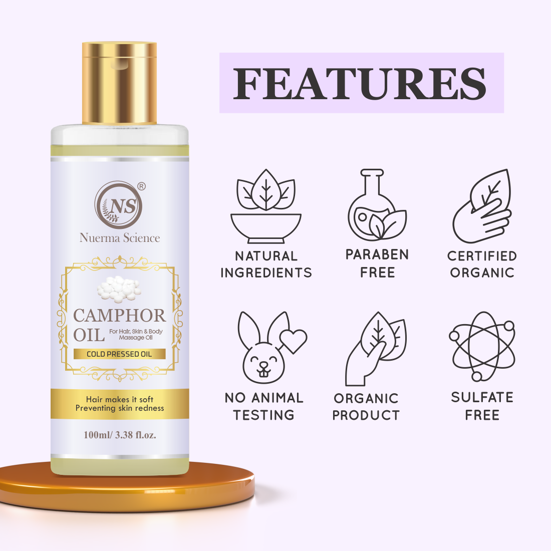 Nuerma Science Camphor (Kapoor) Oil