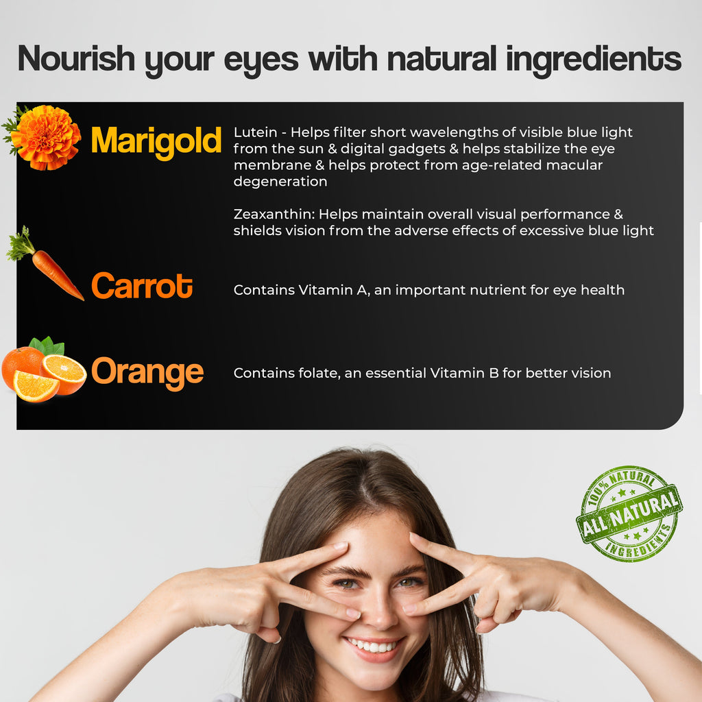Health Veda Organics Plant Based Eye Care Supplements Tablets - Distacart