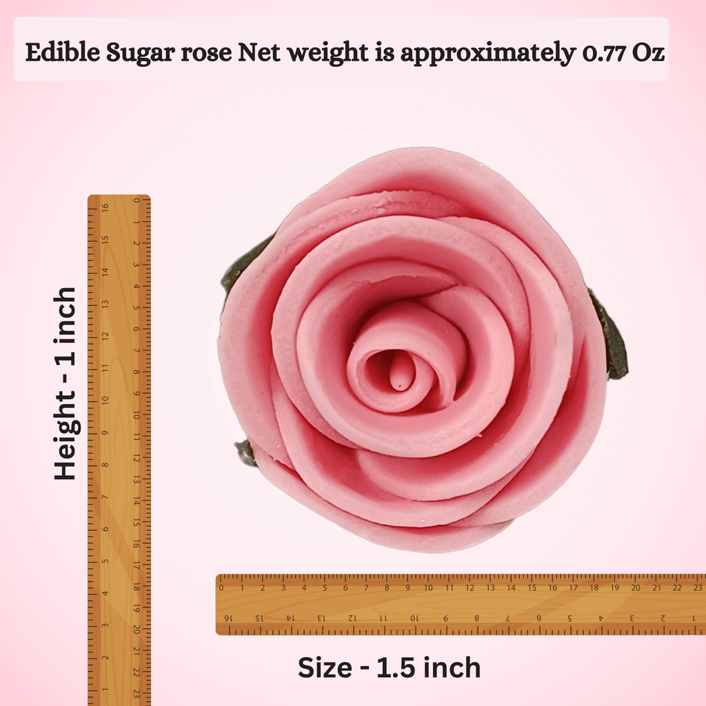 sugar roses for cake cupcake decoration blush pink 120 gms