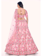Myra Peach Soft Net Embroidered Designer Lehenga Choli