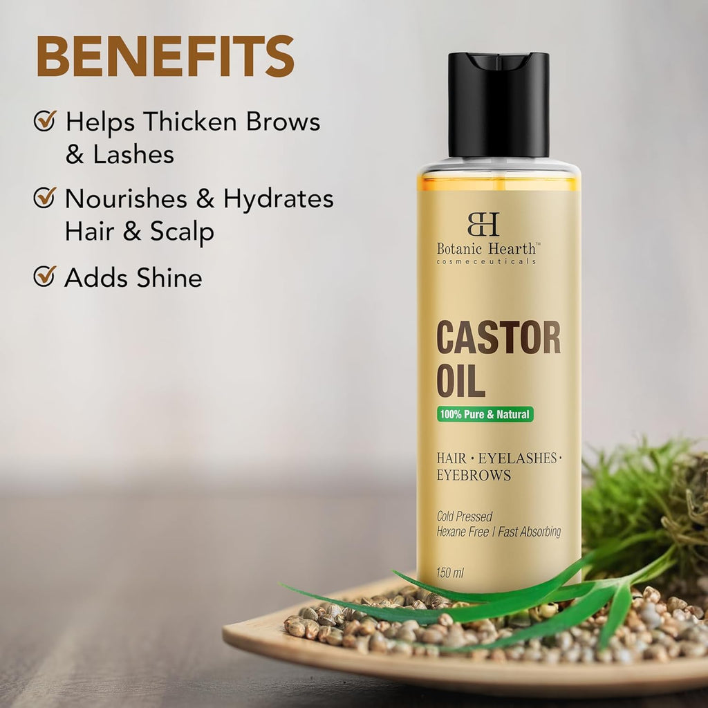Botanic Hearth 100% Pure & Natural Cold Pressed Castor Oil