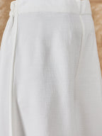 InWeave Light Yellow V Neck Aline Kurta Set