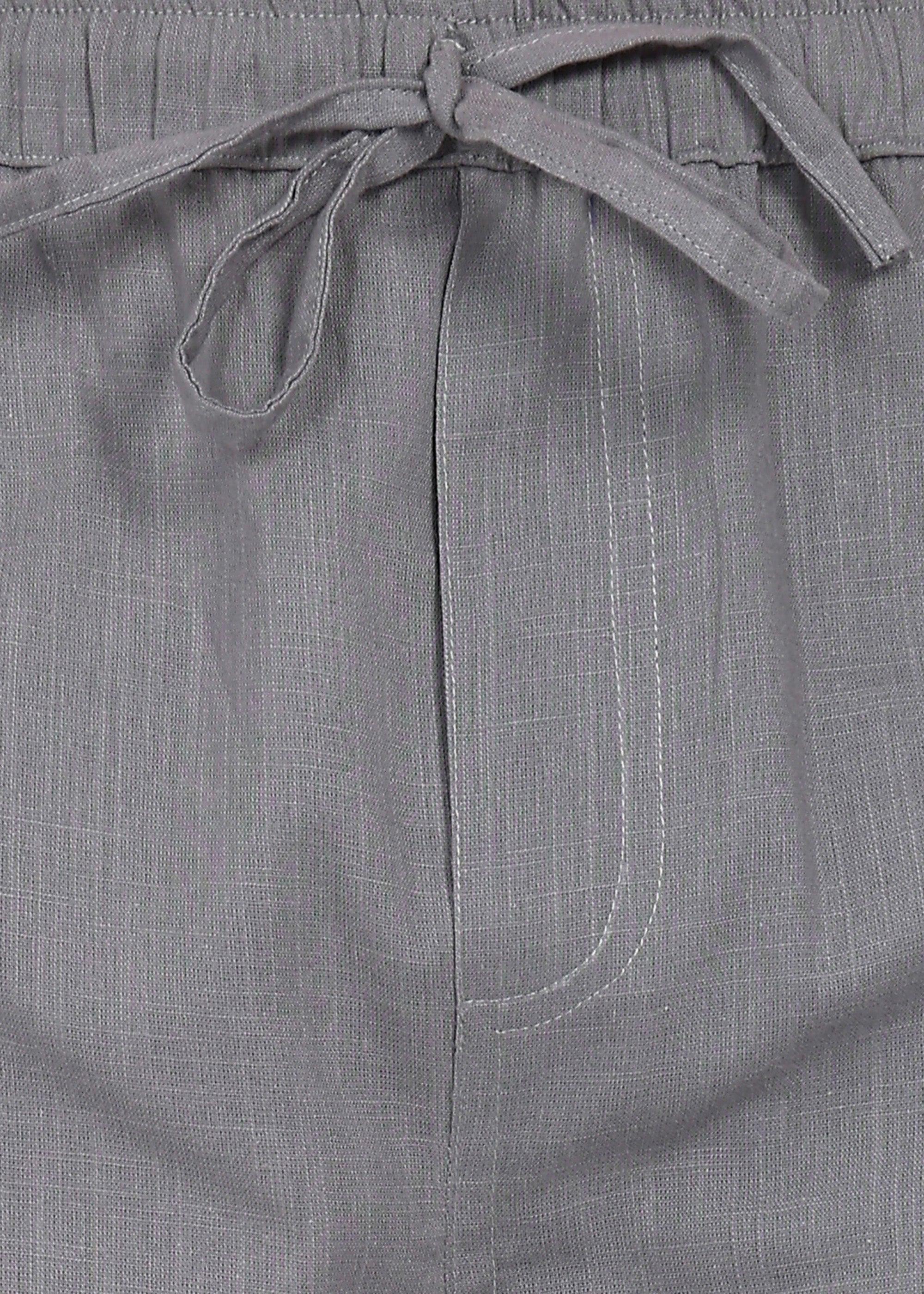 Fabmade Slate Drift Linen Pyjama Shorts