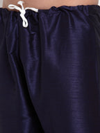 Jompers Men Navy-Blue Solid Kurta with Churidar - Distacart