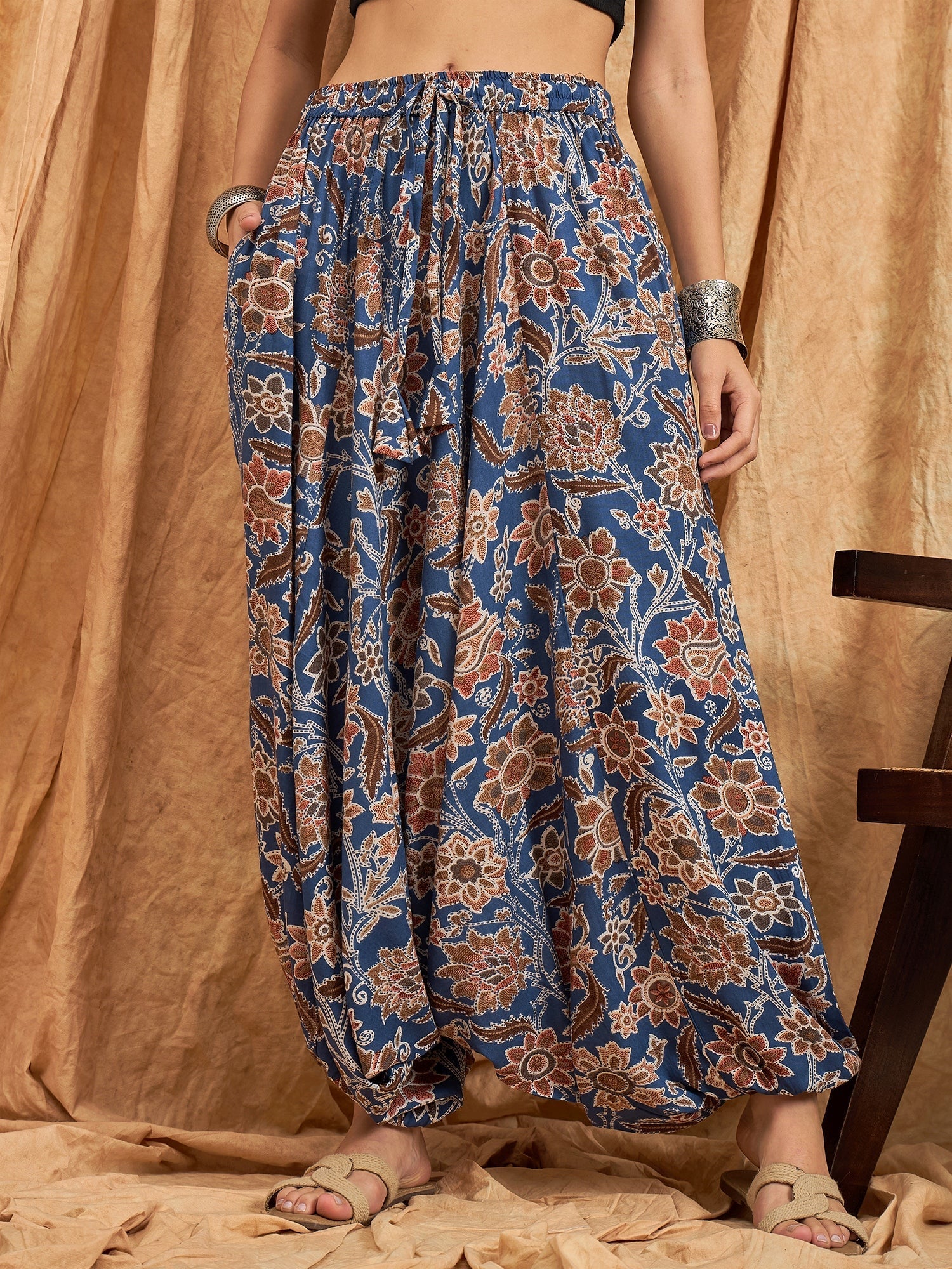InWeave Indigo Big Jaal Harem Pant