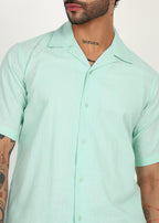 Fabmade Mint Breeze Linen Co-Ord Set