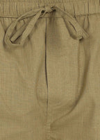 Fabmade Olive Ease Linen Shorts
