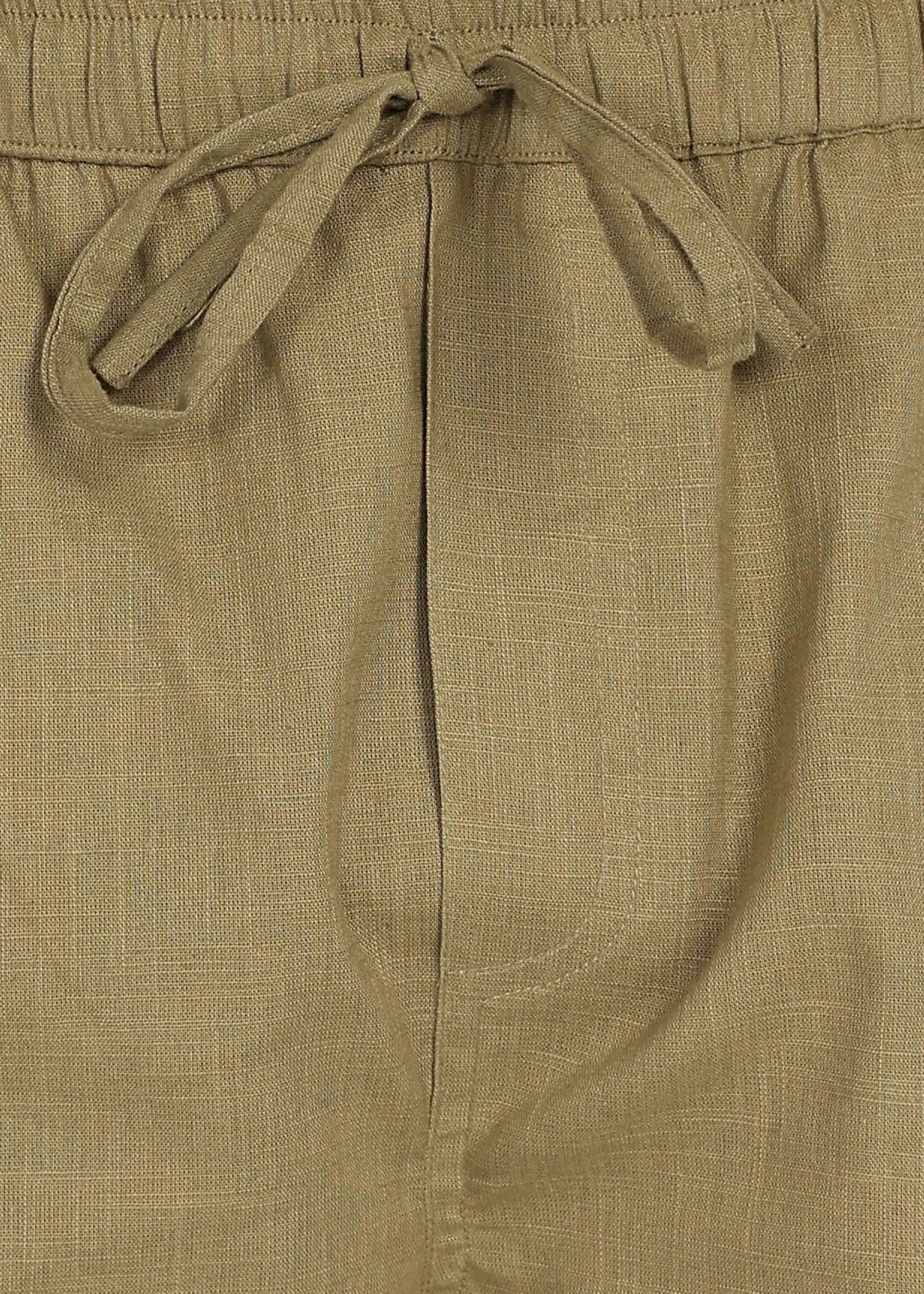 Fabmade Olive Ease Linen Shorts