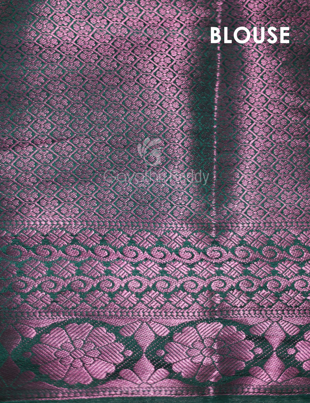 Shades of Mehendi Green Floral Design Banarasi Semi Silk Saree By Gayathri Reddy Designer Studio