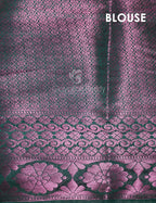 Shades of Mehendi Green Floral Design Banarasi Semi Silk Saree By Gayathri Reddy Designer Studio