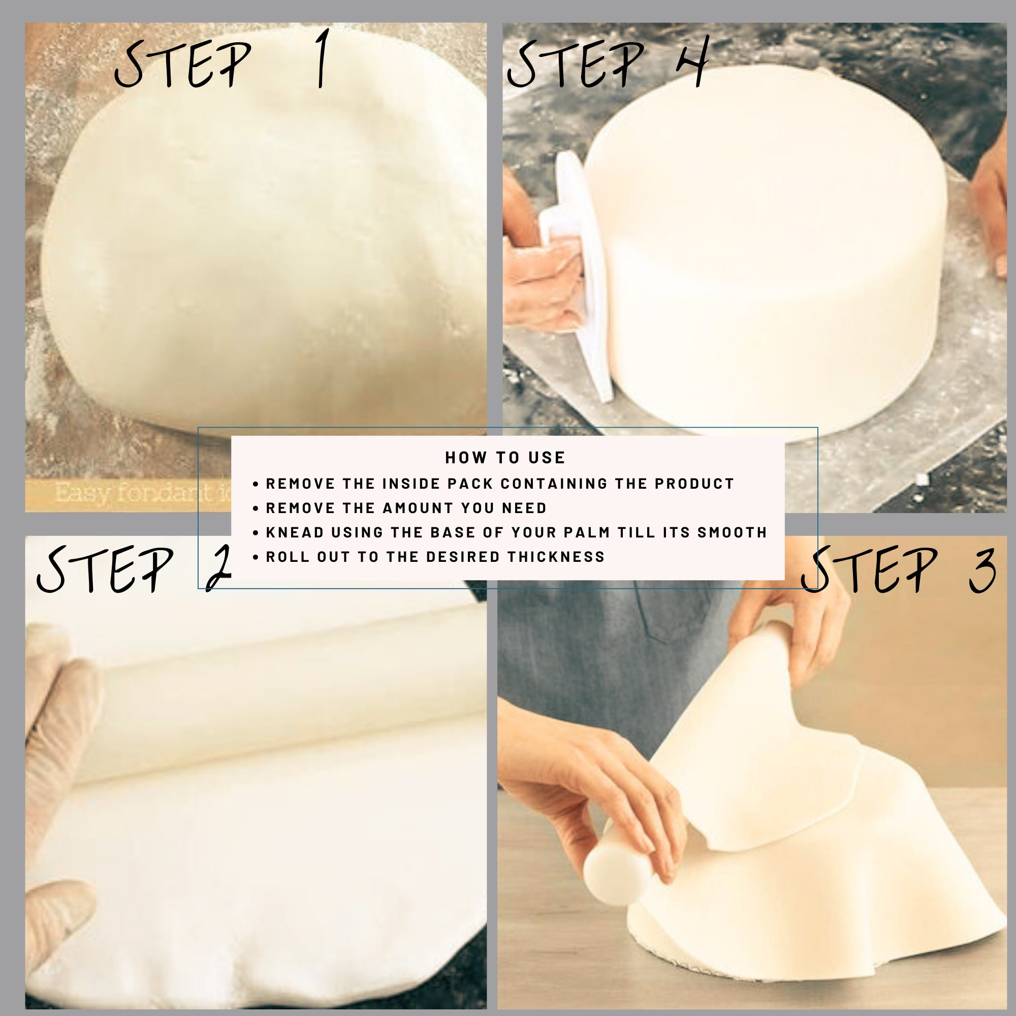 confect ivory sugarpaste br b 250 gms b