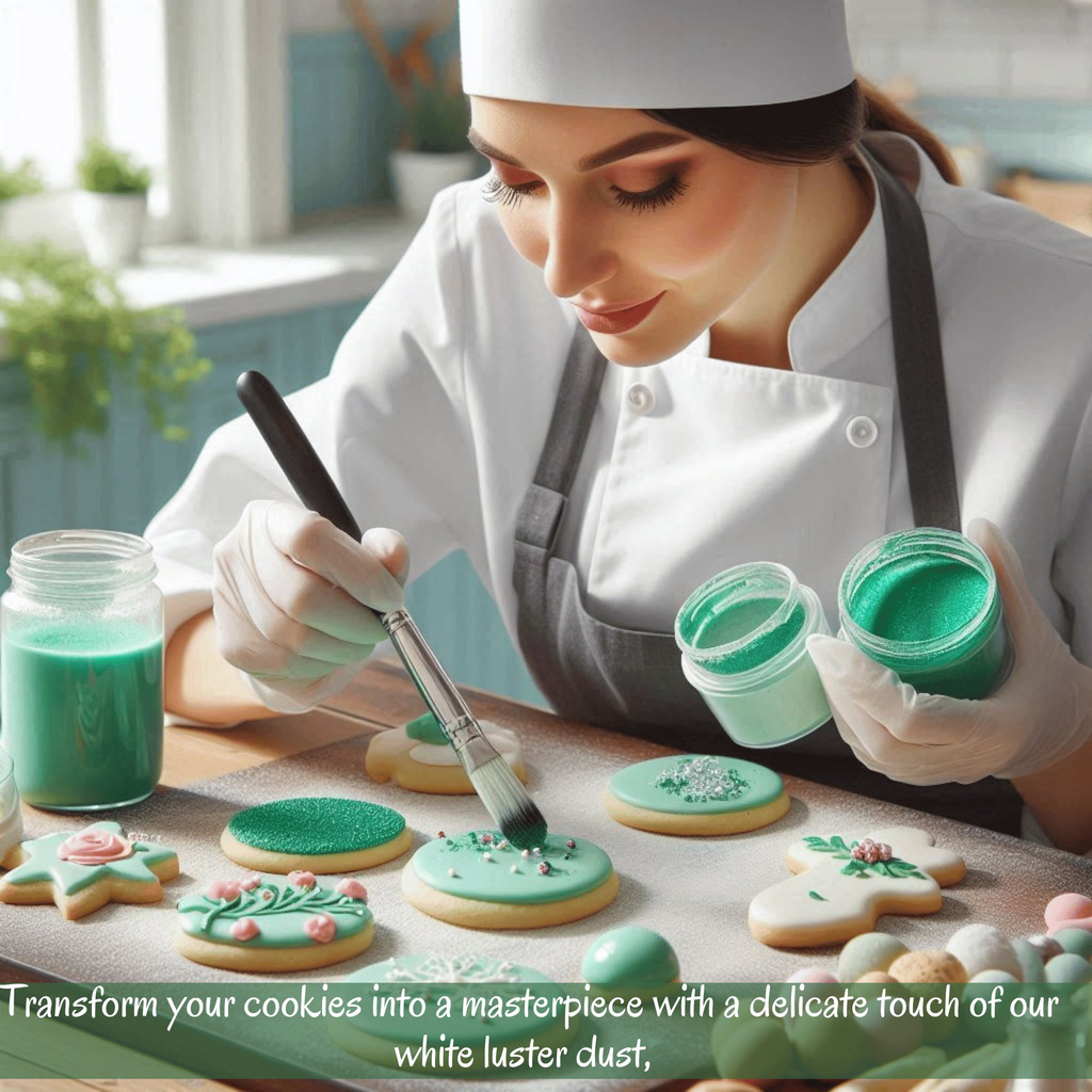frost green edible luster dust 5 gms