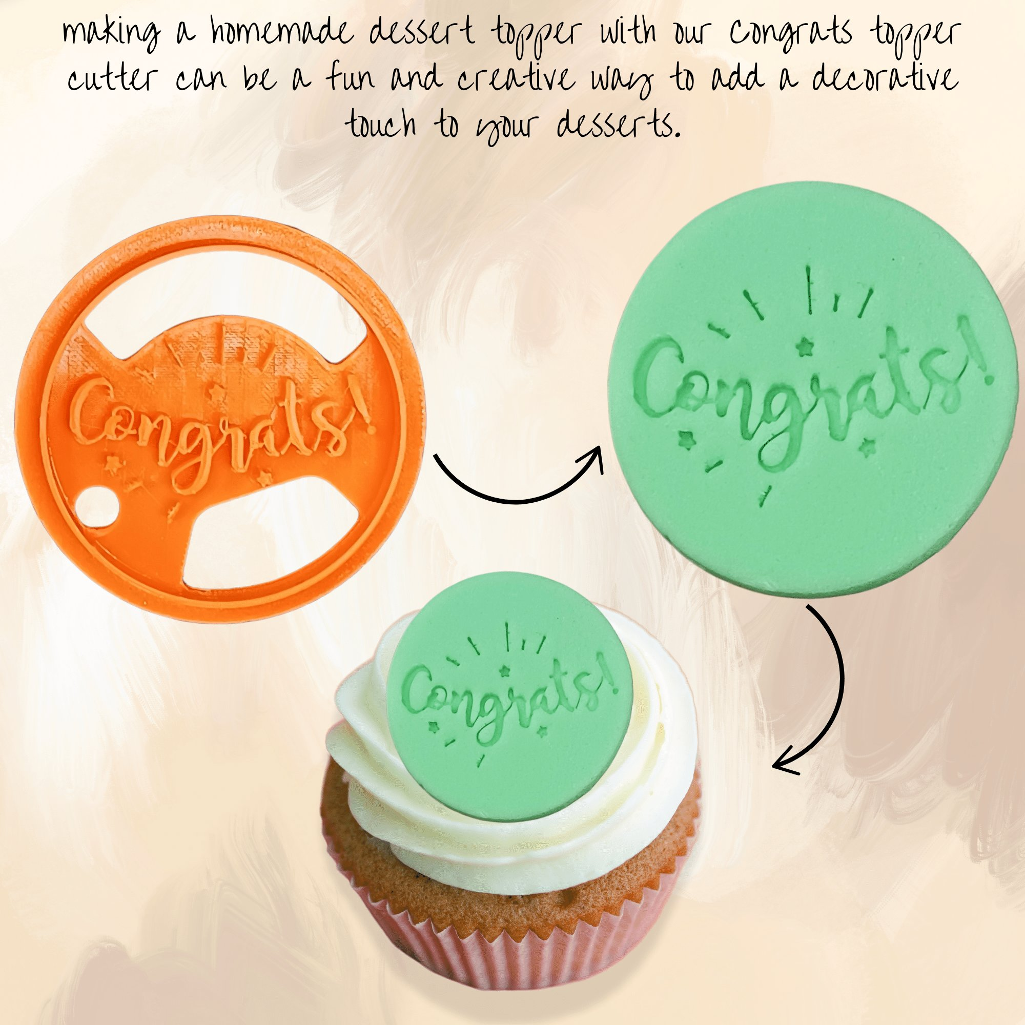 celebration stencils toppers cutters congrats