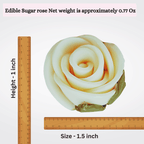 sugar roses for cake cupcake decoration ivory 120 gms