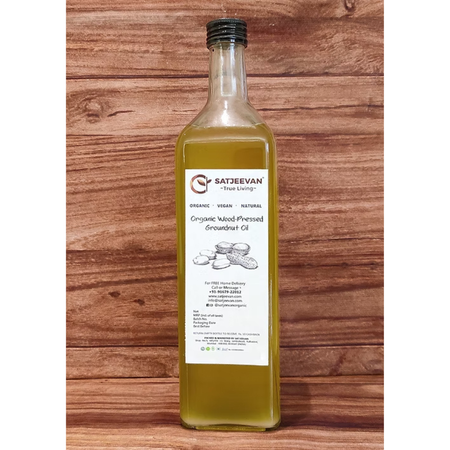 Satjeevan Organic Wood-Pressed Groundnut Oil