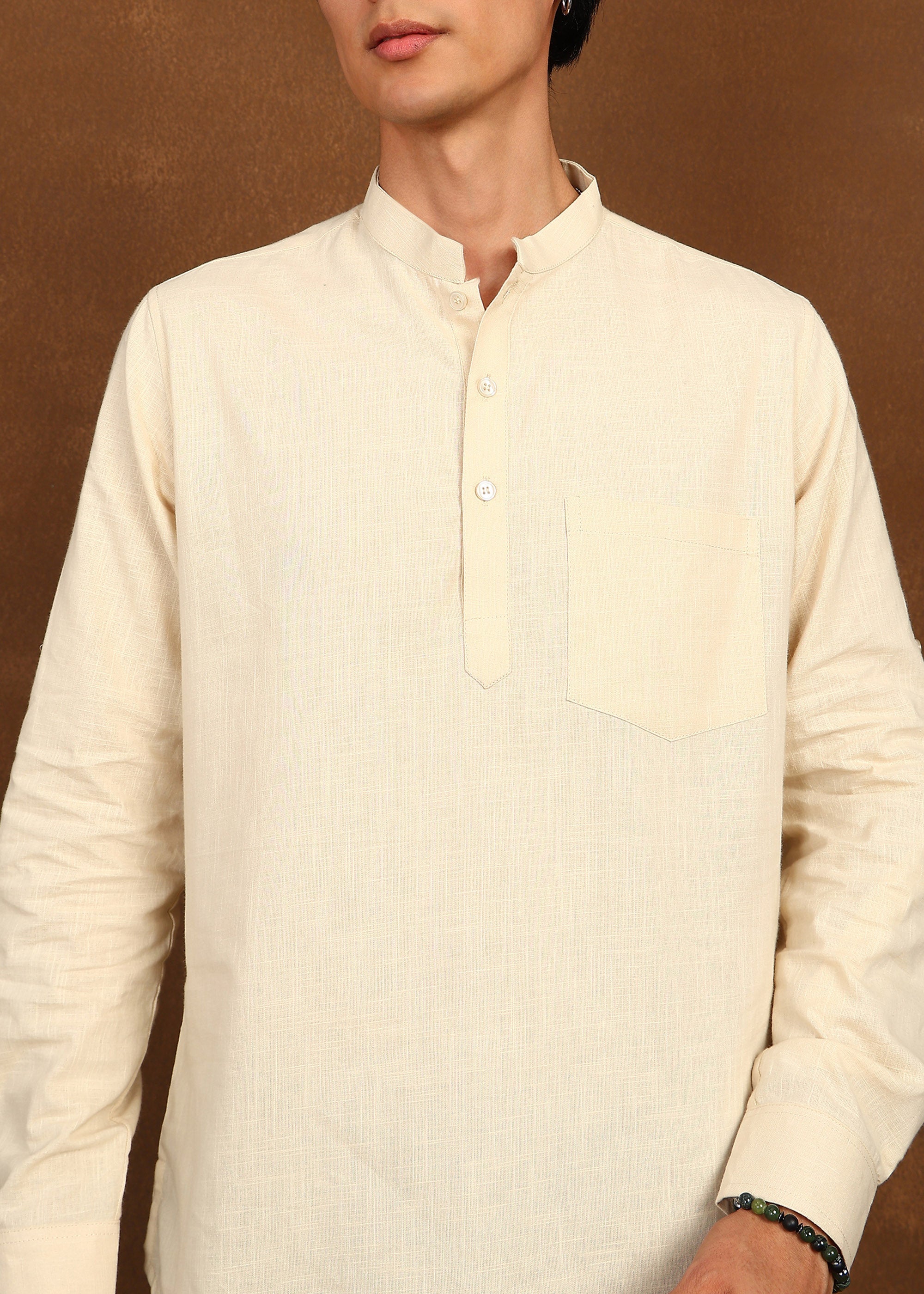 Fabmade Dune Linen Kurta