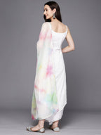 Ahalyaa Floral Embroidered Gotta Patti Pure Cotton Kurta With Palazzos & Dupatta