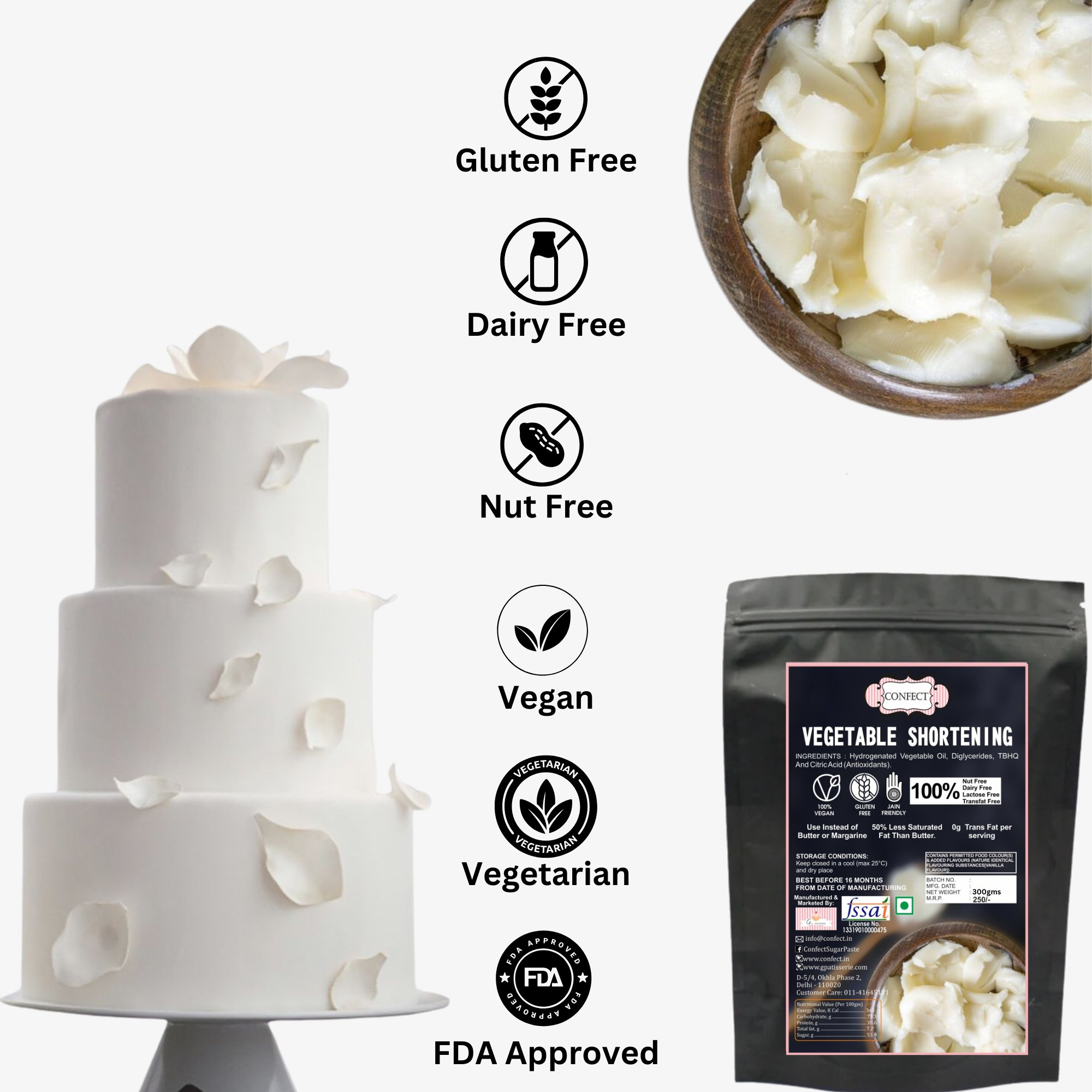 confect vegetable shortening br b 400 gms b