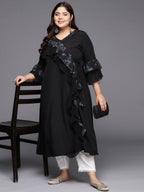 Ahalyaa Floral Bell Sleeves Kurta