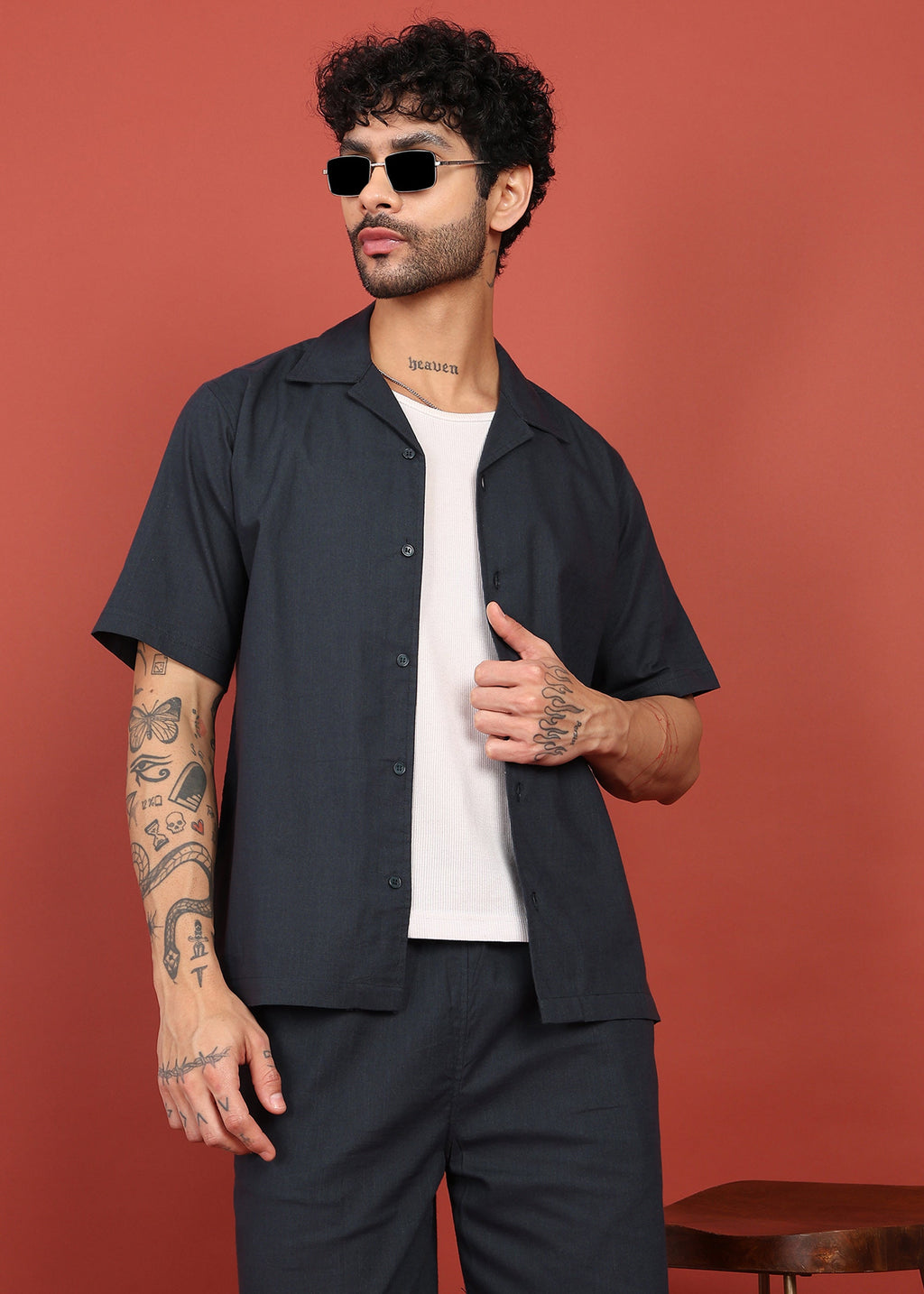 Fabmade Midnight Ease Shirt & Trouser Co-Ord Set