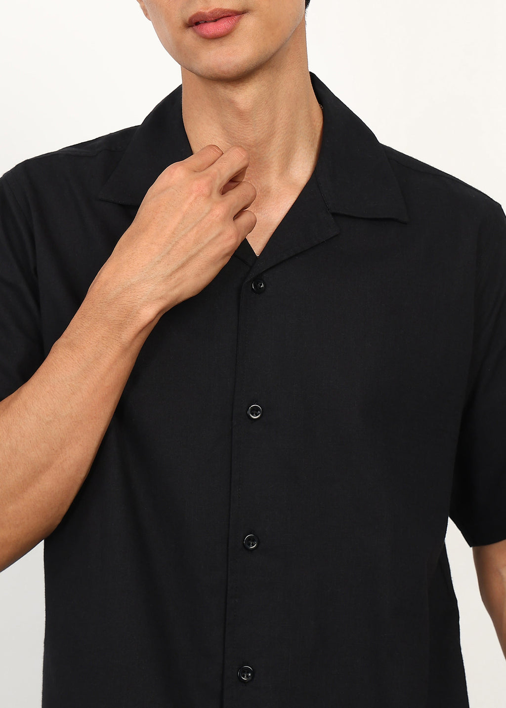 Fabmade Noir Linen Shirt