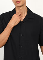 Fabmade Noir Linen Shirt