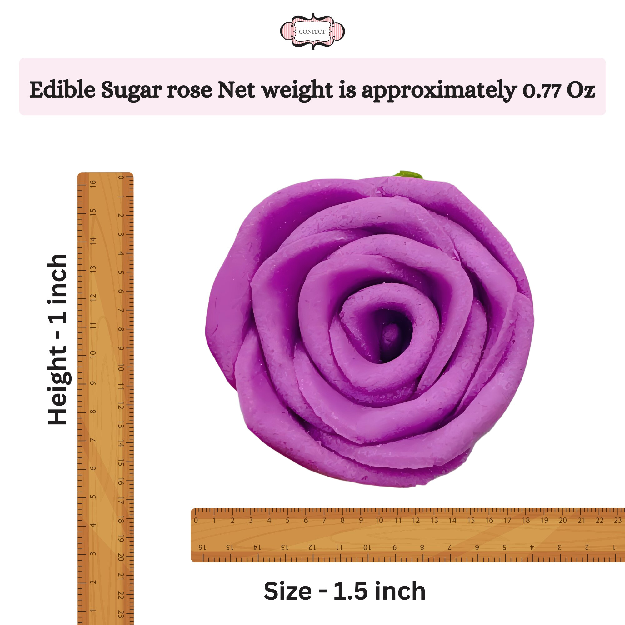 confect sugar roses topper sugar roses for cake decorations edible royal fushia pink roses pack of 12