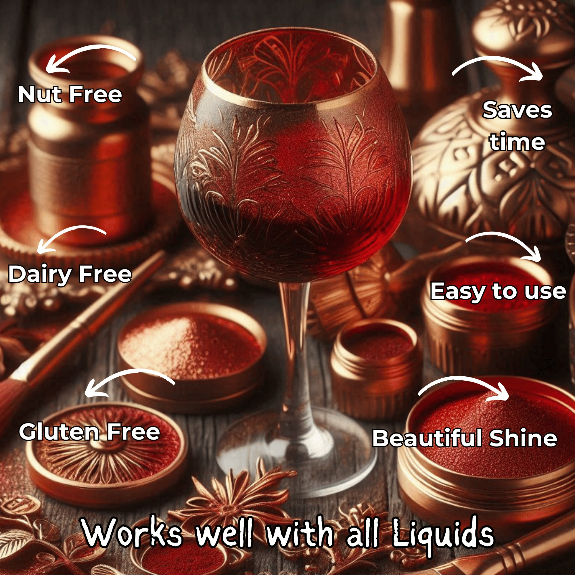confect crystal copper bronze luster dust br b 5 g b