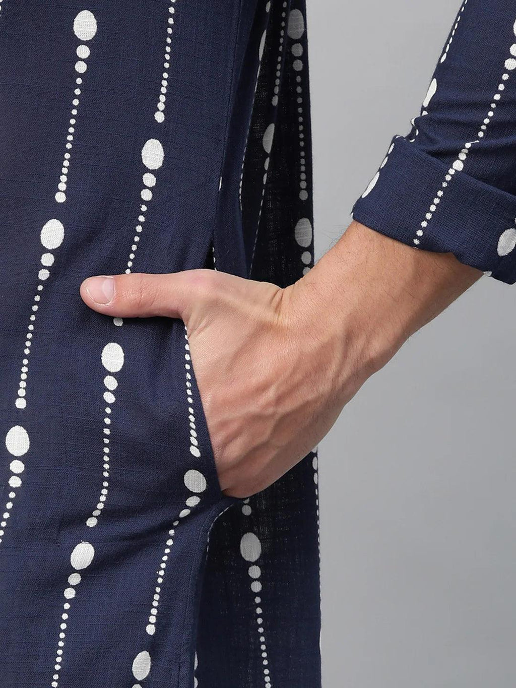 Fabmade Men Printed Straight Kurta