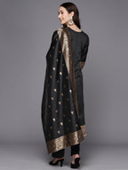 Ahalyaa Unstitched Black Dress Material - Distacart