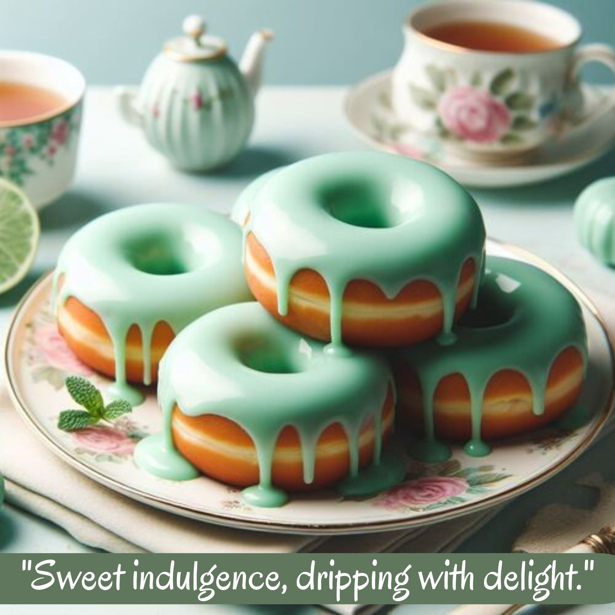 mint green drips110 gms