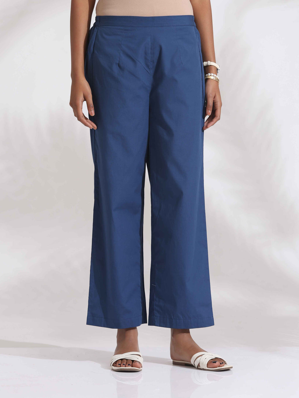 trueBrowns White Cotton Multi Stripe Shirt Kurta Set - Distacart