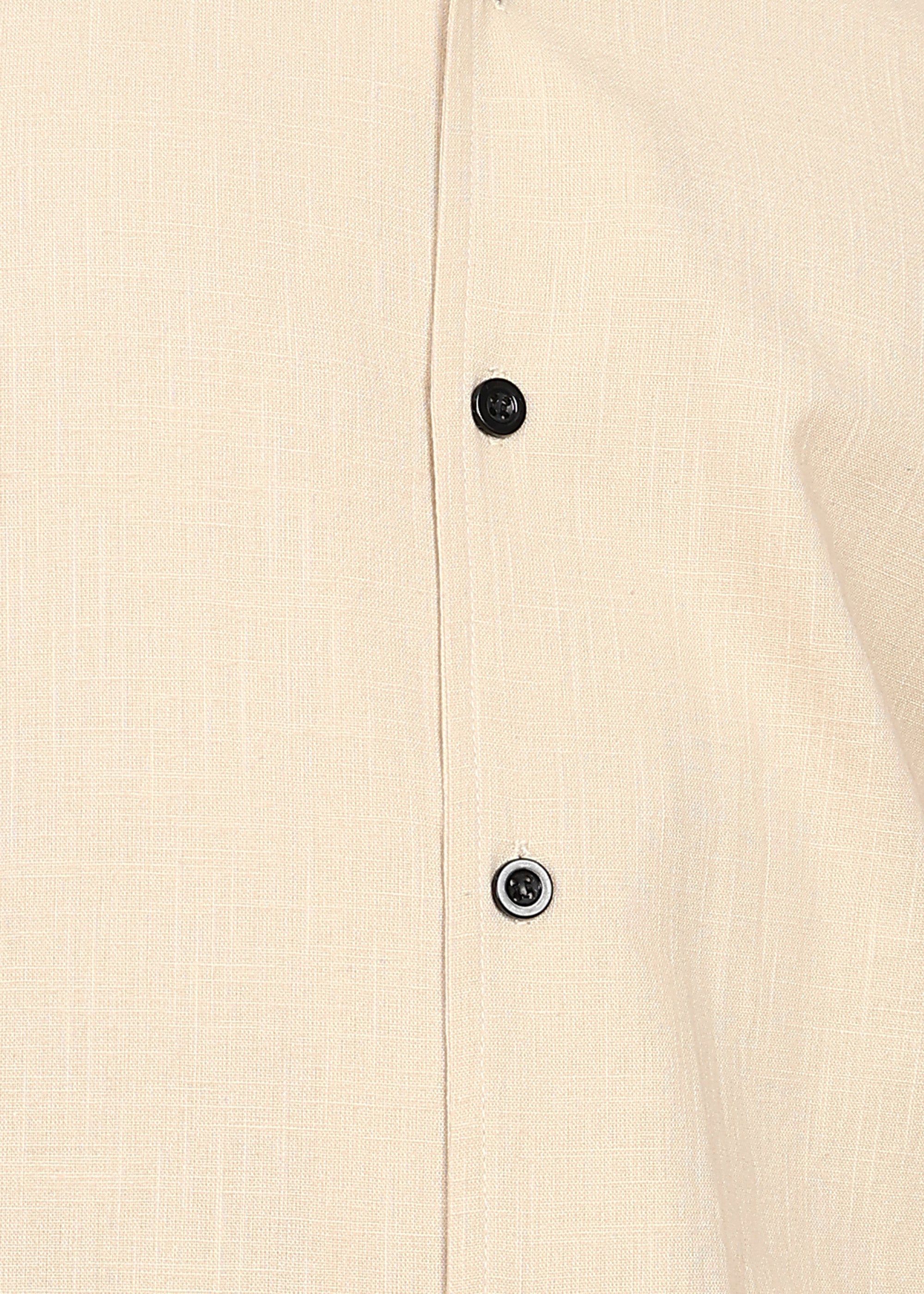 Fabmade Ivory Bloom Back-Print Shirt